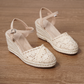 🌿👠🚶‍♀️ OFFRE LIMITÉE 50% DE RÉDUCTION! Sandales Compensées Espadrilles – Tressé Paille Respirant, Légères et Amorties, Le Talon Compensé Caché Vous Donne 5 cm de Hauteur – Le Style Rencontre le Confort pour les Courses ou le Brunch 🛍️🥗