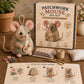 🐭🧵✂️ OFFRE LIMITÉE 50% DE RÉDUCTION! Trousse à Couture Vintage Faite Main en Forme de Souris – Design Compact et Unique, Parfaite pour Ranger Aiguilles, Fils & Boutons – Un Cadeau Mignon pour les Amateurs de Couture 🧶🪡