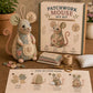 🐭🧵✂️ OFFRE LIMITÉE 50% DE RÉDUCTION! Trousse à Couture Vintage Faite Main en Forme de Souris – Design Compact et Unique, Parfaite pour Ranger Aiguilles, Fils & Boutons – Un Cadeau Mignon pour les Amateurs de Couture 🧶🪡