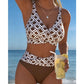 👙 50% DE RÉDUCTION 🌊 Ensemble bikini deux pièces taille haute femme – Soutien-gorge à coques & shorty assorti – Tissu extensible, séchage rapide – parfait pour la plage, la piscine ou les vacances ☀️