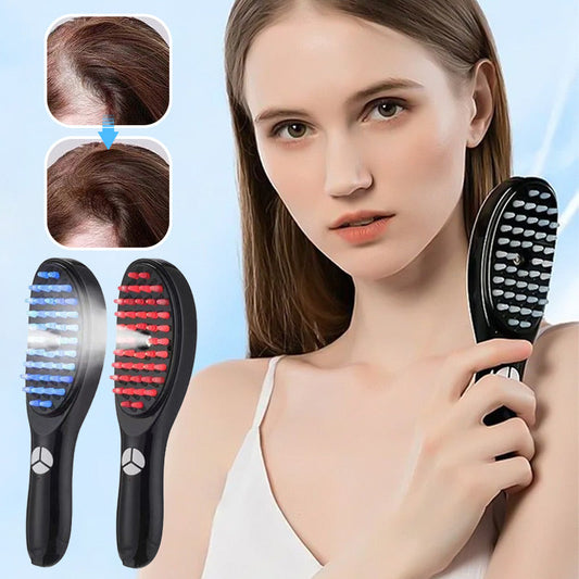 🌱💪🔄 OFFRE LIMITÉE 50% DE RÉDUCTION! Peigne Favorisant la Pousse des Cheveux – Lumière Rouge pour Stimuler les Follicules, Lumière Bleue pour Contrôler l’Excès de Sébrum, Spray Fin pour Hydrater – Un Rituel Capillaire Sain Que Vous Allez Adorer 🧖‍♀️💖
