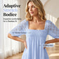 👗✨🦢 OFFRE LIMITÉE 50% DE RÉDUCTION! Robe Smockée Encolure Carrée Polyvalente – Met en Valeur Toutes les Silhouettes, Poches en Option, Se Porte avec Sandales ou Baskets – Du Bureau au Week-end en Une Seule Pièce Facile 💼🌼