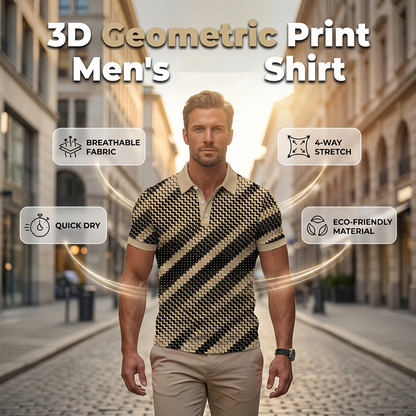 👕🔄🌿 OFFRE LIMITÉE 50% DE RÉDUCTION! Chemises à Col Imprimé Géométrique Polyvalentes – Toucher Doux, Entretien Facile, Se Marient avec Jean ou Chino – Votre Haut Indispensable pour Toute Occasion, du Bureau au Week-end 🛍️🎯