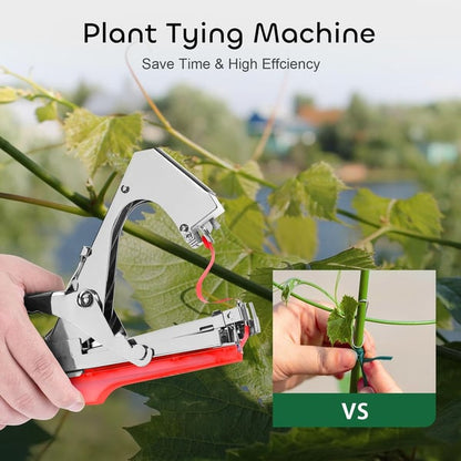 🌸🎋🛠️ OFFRE LIMITÉE 50% DE RÉDUCTION! Outil de Liage de Plantes Tout-en-Un – Pour Vignes, Arbustes, Bonsaïs & Rosiers Grimants – Grand Modèle Gère les Tiges Épaisses, Rouleau de Ruban Supplémentaire Inclus – Gardez Votre Jardin Net & Ordonné 🌺🌿