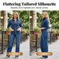 👖✨🔘 OFFRE LIMITÉE 50% DE RÉDUCTION! Ensemble en Jean Chic à Détails Boutonnés pour Femme – Jean Classique avec Boutons Détail, Coupe Avantageuse, Facile à Styliser – Parfait pour Journées Décontractées, Road Trips & Balades Urbaines 🏙️🛍️