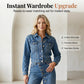 👖✨🔘 OFFRE LIMITÉE 50% DE RÉDUCTION! Ensemble en Jean Chic à Détails Boutonnés pour Femme – Jean Classique avec Boutons Détail, Coupe Avantageuse, Facile à Styliser – Parfait pour Journées Décontractées, Road Trips & Balades Urbaines 🏙️🛍️