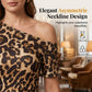 🌸🌙🦋 OFFRE LIMITÉE 50% DE RÉDUCTION! Robe Mini Léopard à Une Épaule – Imprimé Animalier Rencontre Coupe Élégante, Tissu Léger – Résolument Stylish pour Cocktails ou Rendez-vous en Soirée 🥂🎶