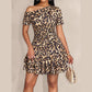 🌸🌙🦋 OFFRE LIMITÉE 50% DE RÉDUCTION! Robe Mini Léopard à Une Épaule – Imprimé Animalier Rencontre Coupe Élégante, Tissu Léger – Résolument Stylish pour Cocktails ou Rendez-vous en Soirée 🥂🎶
