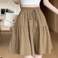 👗 50% DE RÉDUCTION 🏃 Pantalon-jupe taille haute à volants, jambe large – Coupe fluide & féminine – Parfait pour l’été, le sport ou les journées décontractées – confortable et élégant ✨