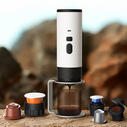 ☕🧳 -60% ! 🫖Machine à Expresso Portable Compacte – Charge Type-C, Écran Digital & Réservoir 90 ml pour Café en Voyage