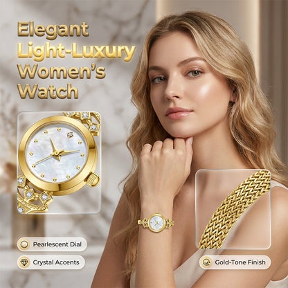 ⌚️🌸💎 OFFRE LIMITÉE 50% DE RÉDUCTION! Montre Bracelet Élégante pour Femme – Bracelet Maillé Fin, Cadran Minimaliste, Accents Brillants – Parfaite pour le Bureau, les Rendez-vous ou le Glamour Quotidien ✨👗