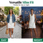 👗🌸✨ OFFRE LIMITÉE 50% DE RÉDUCTION! Robe Élégante Col Claudine Slim Fit – Sans Manches, Encolure Drapée Avantageuse, Poches Latérales – Parfaite pour le Travail, le Brunch ou le Thé de l'Après-Midi 💼🥂