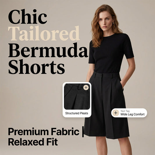 👖🌞😌 OFFRE LIMITÉE 50% DE RÉDUCTION! Short Bermuda Ample pour Femme – Coton Respirant, Coupe Décontractée, Longueur Au-Dessus du Genou – Parfait pour les Courses du Week-end, les Balades au Parc ou la Détente à la Maison 🍃🌸