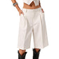 👖🌞😌 OFFRE LIMITÉE 50% DE RÉDUCTION! Short Bermuda Ample pour Femme – Coton Respirant, Coupe Décontractée, Longueur Au-Dessus du Genou – Parfait pour les Courses du Week-end, les Balades au Parc ou la Détente à la Maison 🍃🌸