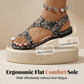 📢📢40 % DE RÉDUCTION !! ⏰Sandales Plates Ethniques Femme Style Mule