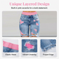 📢📢40 % DE RÉDUCTION !! ⏰Ensemble Short en Jean Déchiré et Legging Coloré pour Femme