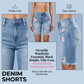 📢📢40 % DE RÉDUCTION !! ⏰Ensemble Short en Jean Déchiré et Legging Coloré pour Femme