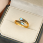 💍🔥 -50% ! Bague Vintage Ajustable Ouverte Zircon Goutte – Filigrane Floral Antique Élégance Rétro Quotidien Événements, Double Zircon Éclat Irisé Mystique Captivant, Cuivre Léger Sans Irritation · 5 Motifs ✨