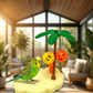 Cute Cloud-Shaped Bird Perch Platform