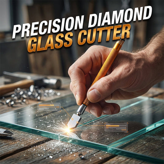 💎🛠️ Coupe-Verre Professionnel au Carbure de Diamant – Coupe Nette, Verre Épais et Poignée Ergonomique