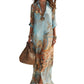 🌺🌿👗 OFFRE LIMITÉE 50% DE RÉDUCTION! Robe Maxi Élégante à Imprimé Rétro – Robe Bohème Fluide avec Col V et Boutonnage, Respirante et Légère – Parfaite pour les Vacances à la Plage, les Fêtes d’Été ou le Chic Quotidien 🌊☀️