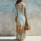 🌺🌿👗 OFFRE LIMITÉE 50% DE RÉDUCTION! Robe Maxi Élégante à Imprimé Rétro – Robe Bohème Fluide avec Col V et Boutonnage, Respirante et Légère – Parfaite pour les Vacances à la Plage, les Fêtes d’Été ou le Chic Quotidien 🌊☀️