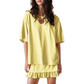 👗🎀✨ OFFRE LIMITÉE 50% DE RÉDUCTION! Ensemble 2 Pièces Tendance – T-Shirt Oversized + Jupe Mini Volantée, Tissu Doux, Facile à Mixer & Associer – Rehaussez Votre Style Urbain ou de Plage Sans Effort 🌊🕶️