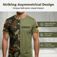 Men's Camouflage Patchwork Crewneck T-Shirt
