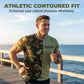 Men's Camouflage Patchwork Crewneck T-Shirt