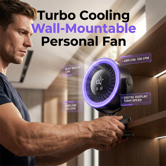 🌀🧱🔌 OFFRE LIMITÉE 50% DE RÉDUCTION! Petit Ventilateur Personnel Mural Alimenté par USB – Gain de Place, Fixation Adhésive ou par Vis, Inclinaison Réglable – Parfait pour Bureaux, Lits, Cuisines & Espaces de Travail 🏠💨