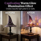 🔮✨🕯️ OFFRE LIMITÉE 50% DE RÉDUCTION! Lampe Sorcière en Verre Teinté Envoûtante – Projette des Ombres Colorées Mystiques, Panneaux de Verre Artisanaux – Parfaite pour Halloween, la Décoration Gothique, ou pour Ajouter de la Magie à Toute Pièce 🌙🦇