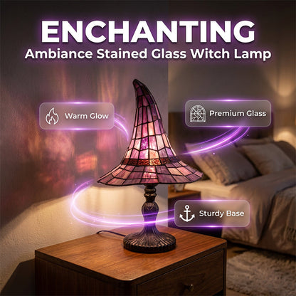 🔮✨🕯️ OFFRE LIMITÉE 50% DE RÉDUCTION! Lampe Sorcière en Verre Teinté Envoûtante – Projette des Ombres Colorées Mystiques, Panneaux de Verre Artisanaux – Parfaite pour Halloween, la Décoration Gothique, ou pour Ajouter de la Magie à Toute Pièce 🌙🦇