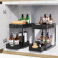 2-Tier Sliding Under Sink Organizer for Bathroom