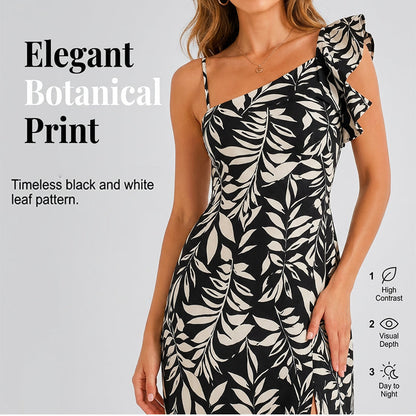 👗 50% DE RÉDUCTION ☀️ Robe midi dos nu fendue – Tissu fluide & coupe élégante – Parfaite pour l’été, les soirées ou un look chic au quotidien – légère et confortable 🌊✨
