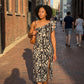 👗 50% DE RÉDUCTION ☀️ Robe midi dos nu fendue – Tissu fluide & coupe élégante – Parfaite pour l’été, les soirées ou un look chic au quotidien – légère et confortable 🌊✨