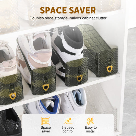 📏👠👢 OFFRE LIMITÉE 50% DE RÉDUCTION! Étagère à Chaussures Réglable en Hauteur – Personnalisez Chaque Niveau pour Baskets, Talons ou Bottes – Rangement Flexible pour Tous Types de Chaussures 🛠️👍