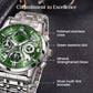 ⌚🏁 -50% ! 🛡️Montre de Sport Multifonction Étanche 3ATM – Acier Inoxydable & Mouvement Quartz – Cadran Squelette & Tachymètre pour Homme