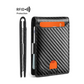 📢💳 PROMO FLASH 58% ! Portefeuille Minimaliste Homme avec Blocage RFID – Cuir Carbone, 11 Emplacements, Clip Acier Inox, Ultra-Slim, Idéal Voyage & Quotidien ✨