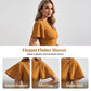 👗 PROMO LIMITÉE -50% ! ✨ Robe Maxi à Pois Col V Femme – Manches Volantées, Silhouette Galbée, Tissu Respirant, 6 Coloris, XS-XL 🎀