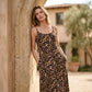 👗 50% DE RÉDUCTION 🐆 Robe maxi à bretelles spaghetti imprimé léopard – Fluide, légère & audacieuse – Parfaite pour l’été, la plage ou une soirée tendance – look sauvage et élégant ✨🌿