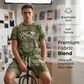 🎉 2026 Sale — Over 33,000 Sold! 👕 Men's Casual Faux Denim Print T-Shirt Shorts Set 🧢