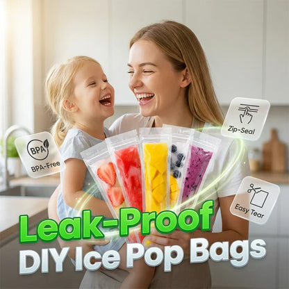 🧊 50% DE RÉDUCTION ⌛ Sachets à glace refermables DIY – Pour desserts sains & créatifs – Réutilisables, faciles à remplir – parfaits pour fruits, yaourts ou jus – idéal pour l’été et les goûters maison 🍓🍦✨