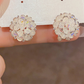 💎✨🦢 OFFRE LIMITÉE 50% DE RÉDUCTION! Boucles d'Oreilles à Pousses Florales Glamour – Cristaux Multi-Facettes, Tiges Hypoallergéniques, Éclat Brillant – Parfaites pour les Mariages, Fêtes ou Soirées Glamour 🥂