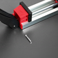 🪚📐 Guide de Coupe Droit en Aluminium avec Serrage – Rigide, Réglable et Long de 690 mm