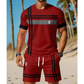 👕 50% DE RÉDUCTION ☀️ Ensemble athlétique 2 pièces – Tissu respirant & taille élastique – Imprimé 3D, parfait pour le gym, la course ou le quotidien 💪✨🩳