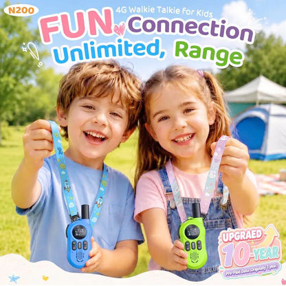 👦👧🔋 OFFRE LIMITÉE 50% DE RÉDUCTION! Talkies-Walkies Rechargeables Adaptés aux Enfants – Coque Solide, Boutons Simples, Lampe Torche Intégrée – Restez en Contact Pendant les Jeux, les Randonnées ou les Sorties en Famille 🌳🎒
