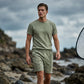 👕🩳🌿 OFFRE LIMITÉE 50% DE RÉDUCTION! Ensemble T-Shirt & Short Léger et Décontracté pour Homme – Mélange de Coton Doux, Tissu Respirant, Coupe Relax – Idéal pour le Quotidien, la Détente ou les Sorties du Week-end 🏡