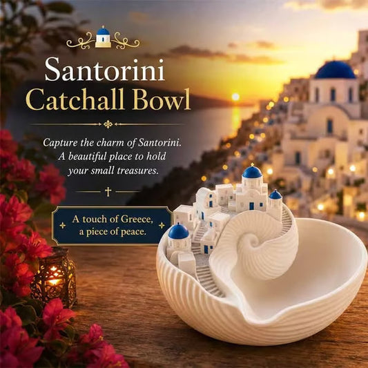 🌊🏺☀️ OFFRE LIMITÉE 50% DE RÉDUCTION – DERNIER JOUR! Bol Inspiré de Santorin – Céramique Émaillée, Vagues Bleues et Blanches, Charme Rustique – Parfait pour Servir Salades, Fruits, ou comme Pièce Maîtresse Décorative 🍇🌿