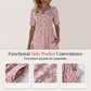 🌸👗🌿 -50% ! Robe décontractée V-neck imprimée – Fluide et respirante, avec poches latérales pratiques.