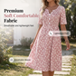 🌸👗🌿 -50% ! Robe décontractée V-neck imprimée – Fluide et respirante, avec poches latérales pratiques.